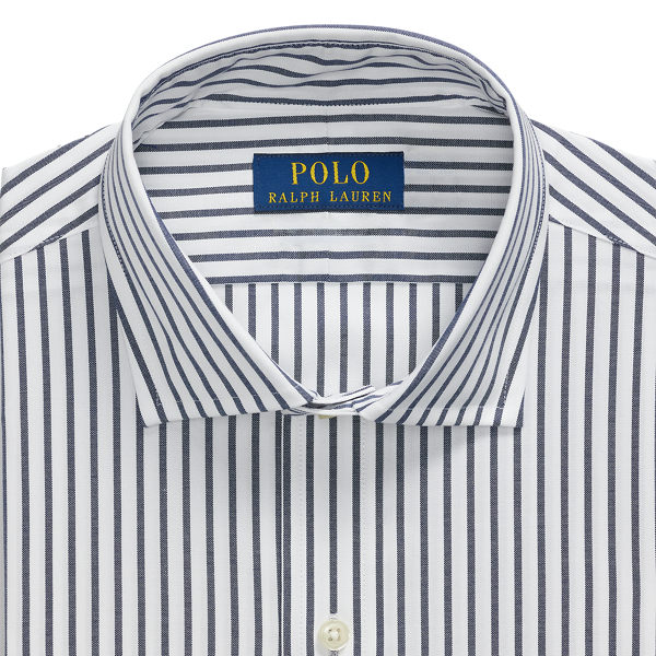 Custom Fit Oxford Shirt Polo Ralph Lauren en Bleu/Blanc 2