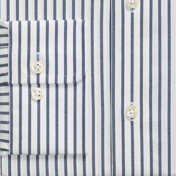 Custom Fit Oxford Shirt Polo Ralph Lauren en Bleu/Blanc 3