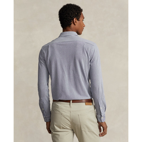 Camisa oxford de punto Custom Fit Polo Ralph Lauren en Azul marino/blanco 5