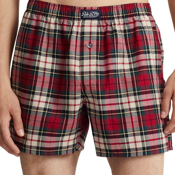 Bennington Plaid Plaid Flannel Boxer Polo Ralph Lauren 4