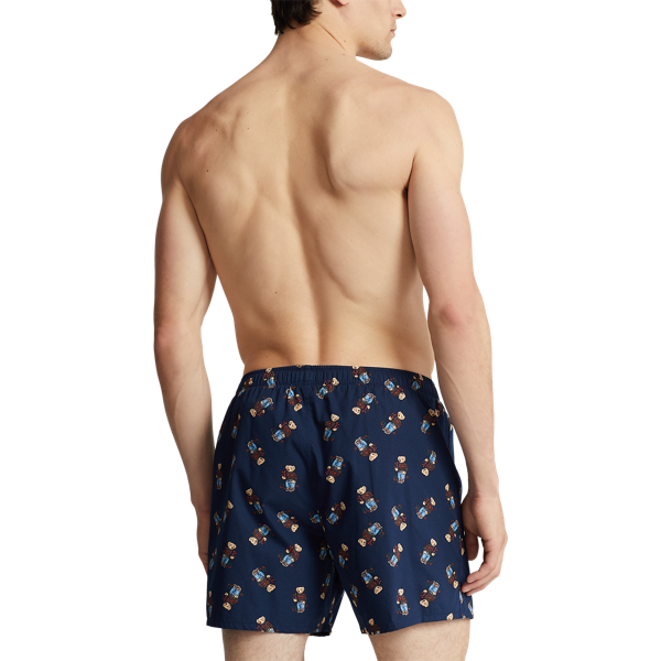 Navy Classic Woven Cotton Polo Bear Boxer Polo Ralph Lauren 3