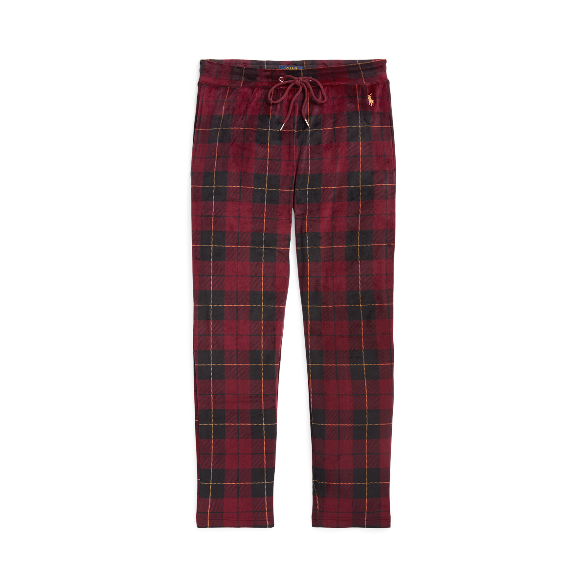 Plaid Plush Velour Pajama Pant