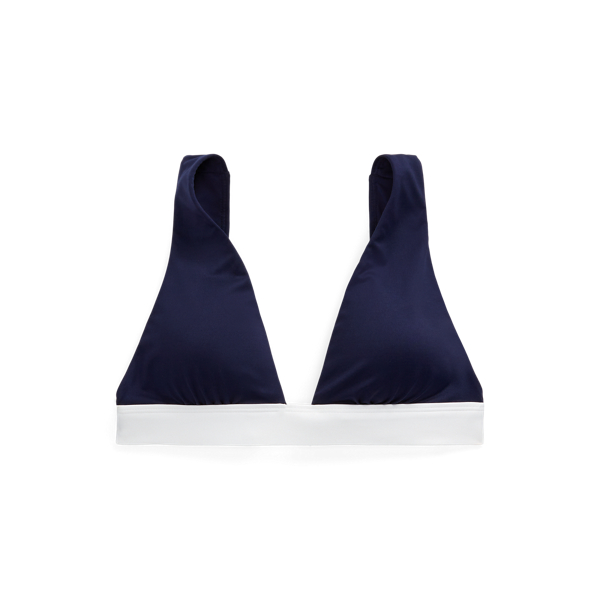 Dark Navy Two-Tone Bikini Top Lauren 2