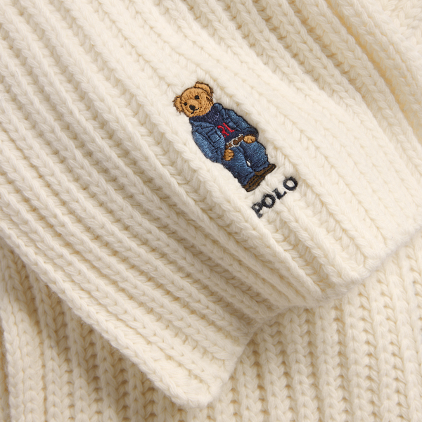 polo ralph lauren ベア　リブニット　マフラー Polo ベア リブニット マフラー | POLO RALPH LAUREN WOMENS