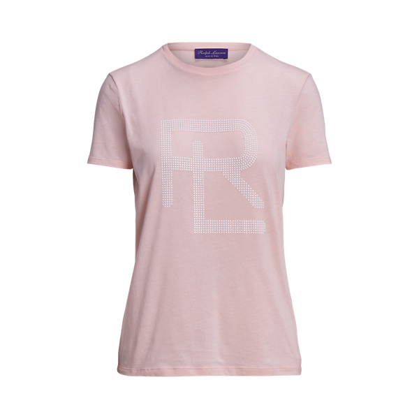 Maglietta in cotone con decorazione RL