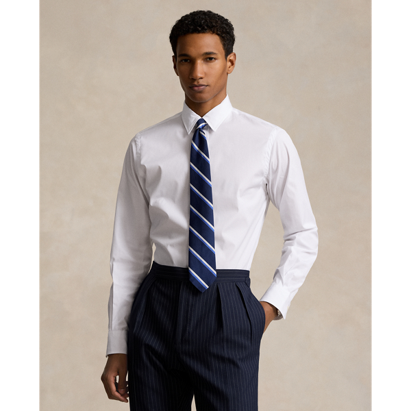 Ralph lauren men's slim fit white shirt best sale