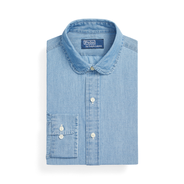 Custom Fit Indigo Chambray Shirt