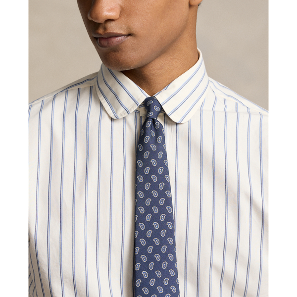 Gestreiftes Classic-Fit Popelinehemd Polo Ralph Lauren in White/Blue Multi 6