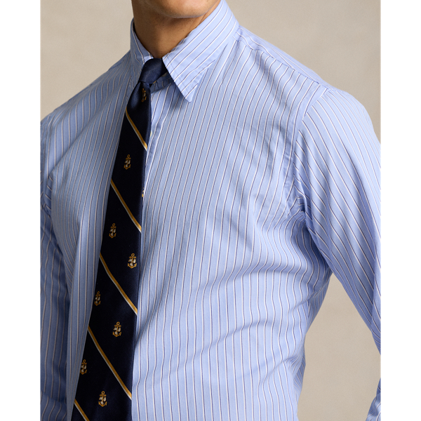 Gestreiftes Classic-Fit Popelinehemd Polo Ralph Lauren in Blau/Wei&szlig; multi 6