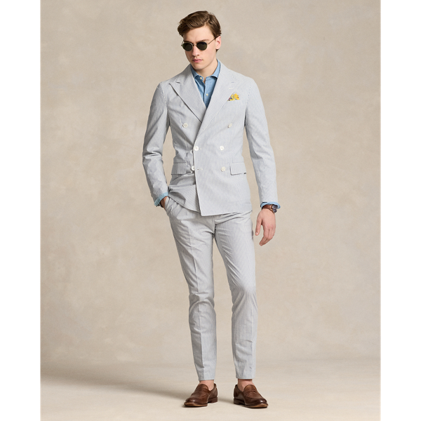 Mens seersucker suit ralph lauren on sale