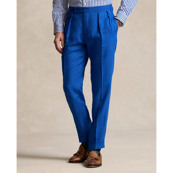 Pleated Linen Trouser