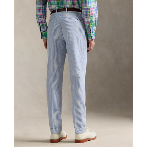 Anzughose aus Seersucker Polo Ralph Lauren in Strahlend Blau/Wei&szlig; 5