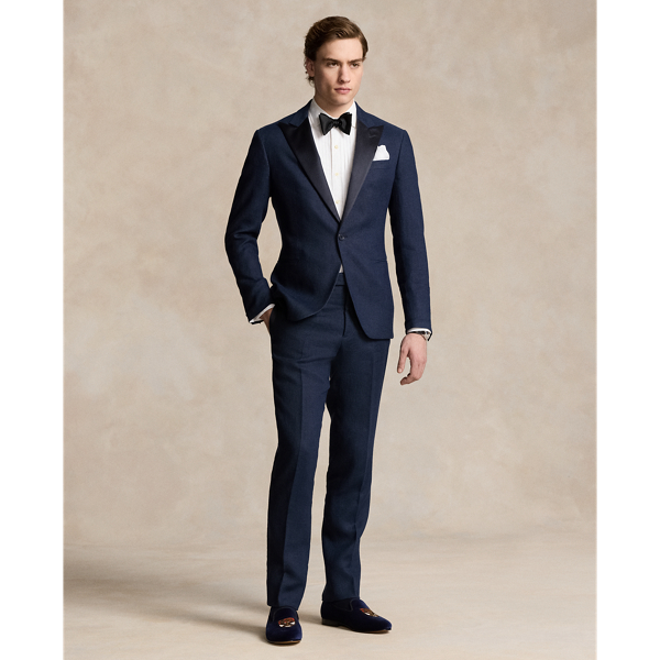 Navy Polo Tailored Linen Tuxedo Jacket Polo Ralph Lauren 4