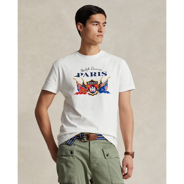 Ralph lauren white t shirt mens on sale