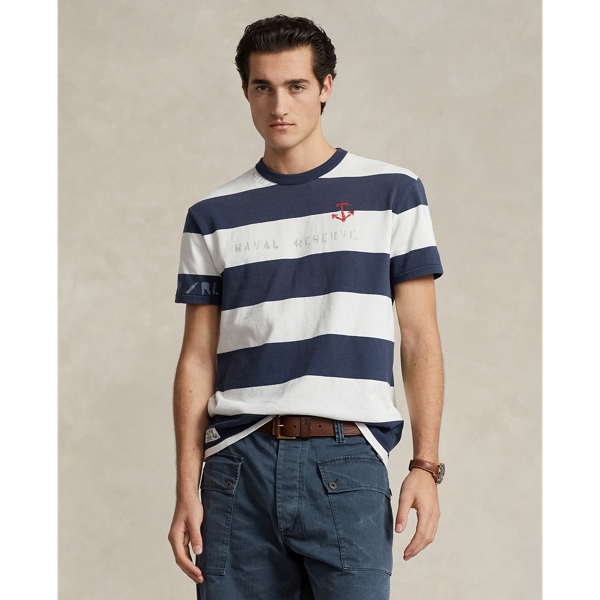 Classic Fit Striped Jersey T-Shirt