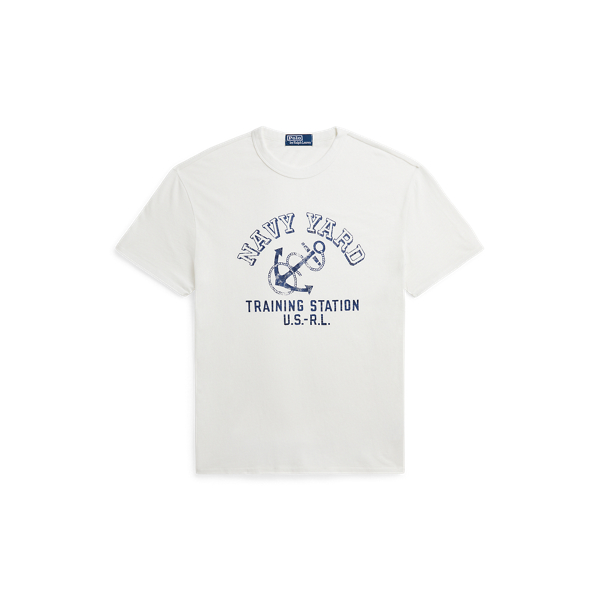 T-shirt de malha com gr&aacute;fico Classic Fit Polo Ralph Lauren em 1
