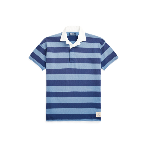 Classic Fit Striped Jersey Rugby Shirt