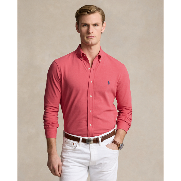 Men s Red Button Down Shirts Ralph Lauren