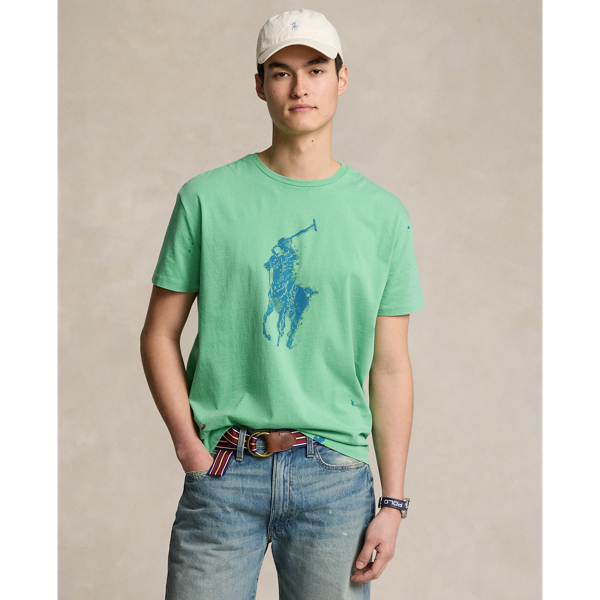 Vineyard Green Classic Fit Big Pony Jersey T-Shirt Polo Ralph Lauren 1