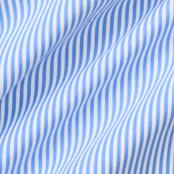 Light Blue/White Classic Fit Striped Stretch Poplin Shirt Polo Ralph Lauren 8