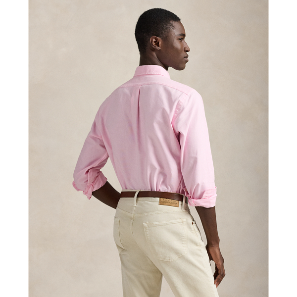 Carmel Pink Classic Fit Garment-Dyed Oxford Shirt Polo Ralph Lauren 5