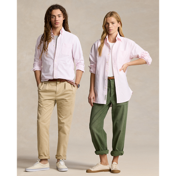 Khaki oxford shirt online