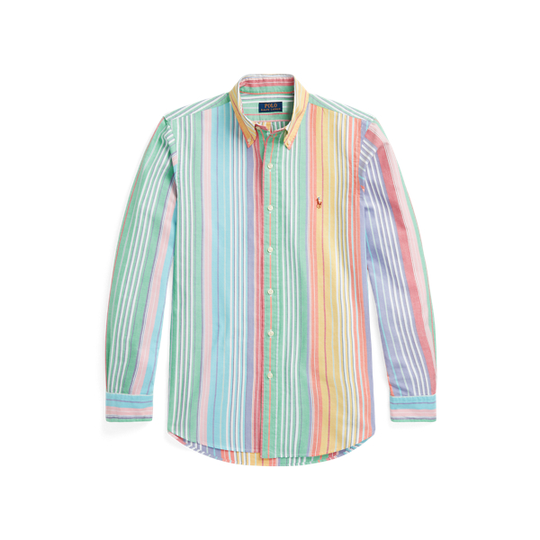 Classic Fit Striped Oxford Shirt
