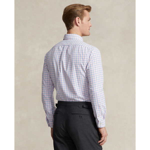 White/New Rose Classic Fit Tattersall Performance Shirt Polo Ralph Lauren 5