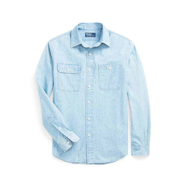 Classic Fit Chambray Workshirt for Men Ralph Lauren PA