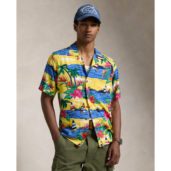 Club Sail Classic Fit Tropical-Print Camp Shirt Polo Ralph Lauren 1