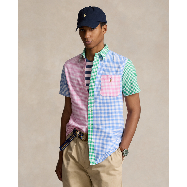 Mens ralph lauren gingham shirt best sale