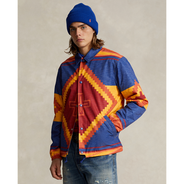 ◆PRL x Naiomi Glassesコラボ レザースリーブジャケット 送料込 PRL x Naiomi Glasses Coach's Jacket for Men | Ralph Lauren® PA