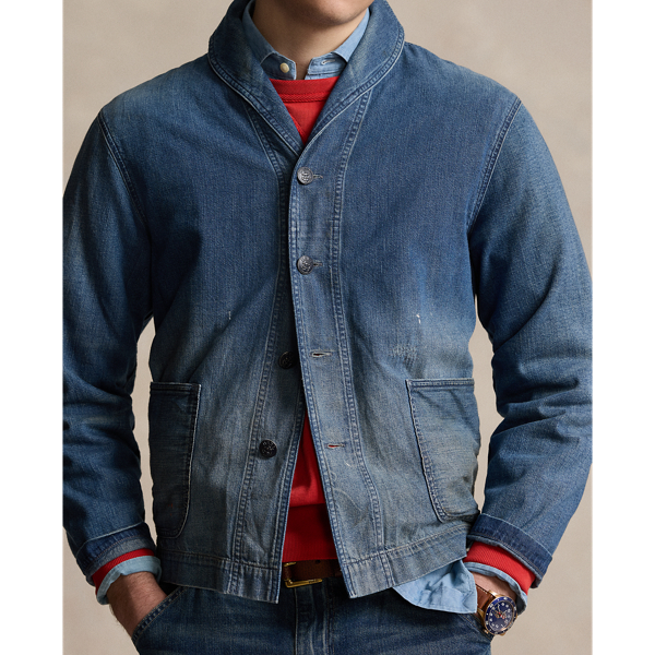 Frogholt Denim Shawl-Collar Jacket Polo Ralph Lauren 6