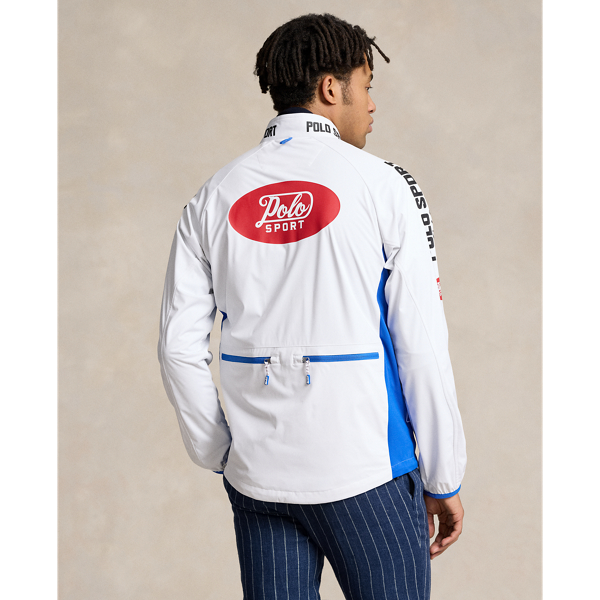 Ceramic White/Blue Polo Sport Water-Repellent Pullover Polo Ralph Lauren 5