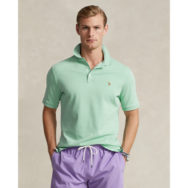 Celadon Classic Fit Soft Cotton Polo Shirt Polo Ralph Lauren 1