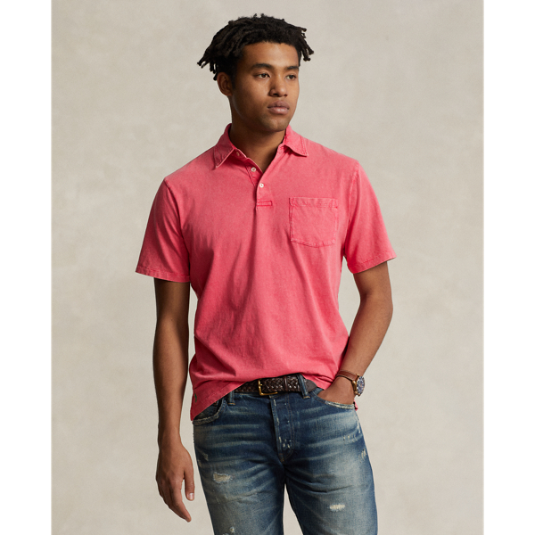 Classic Fit Cotton-Linen Polo Shirt