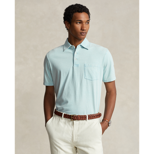 Classic Fit Cotton-Linen Polo Shirt