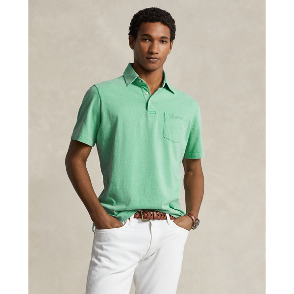 Classic Fit Cotton-Linen Polo Shirt