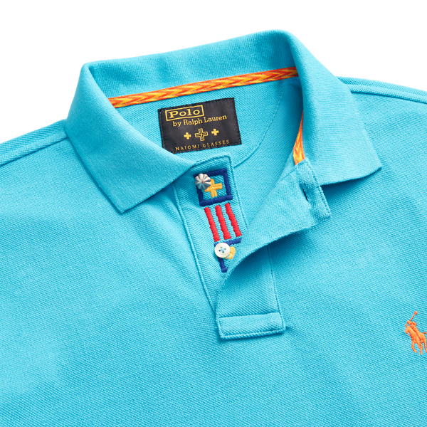 Polo Ralph Lauren PRL & 나이오미 글래시스 메시 폴로 셔츠 터코이즈 펜던트 11
