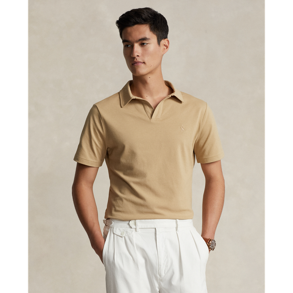 Classic Fit Stretch Mesh Polo Shirt