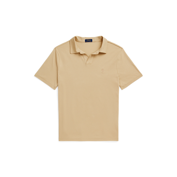 Coastal Beige Classic Fit Stretch Mesh Polo Shirt Polo Ralph Lauren 2