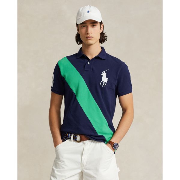 Classic Fit Big Pony Mesh Polo Shirt