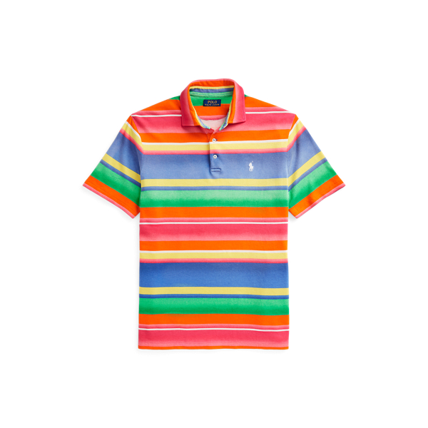 Classic Fit Striped Spa Terry Polo Shirt Polo Ralph Lauren 1