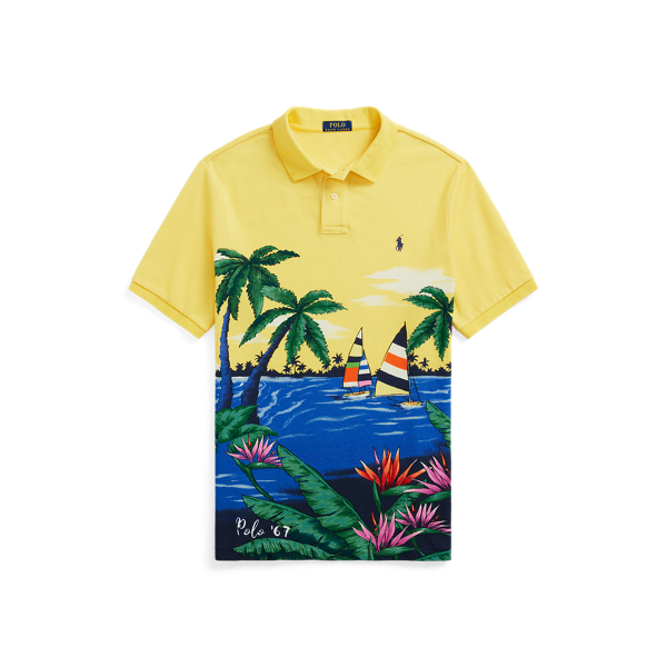 Ralph buy Lauren Mens Painted RL Surf Camp Waves Big & Tall Mesh Polo Shirt NWT 1XB