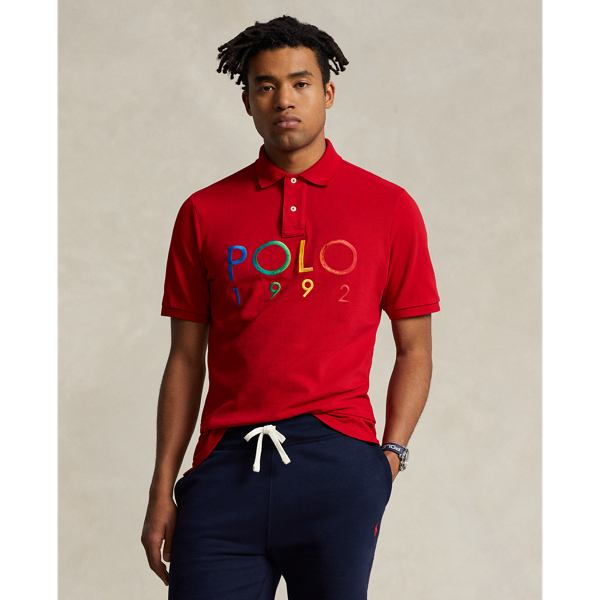 RL 2000 Red Classic Fit Polo 1992 Mesh Polo Shirt Polo Ralph Lauren 1