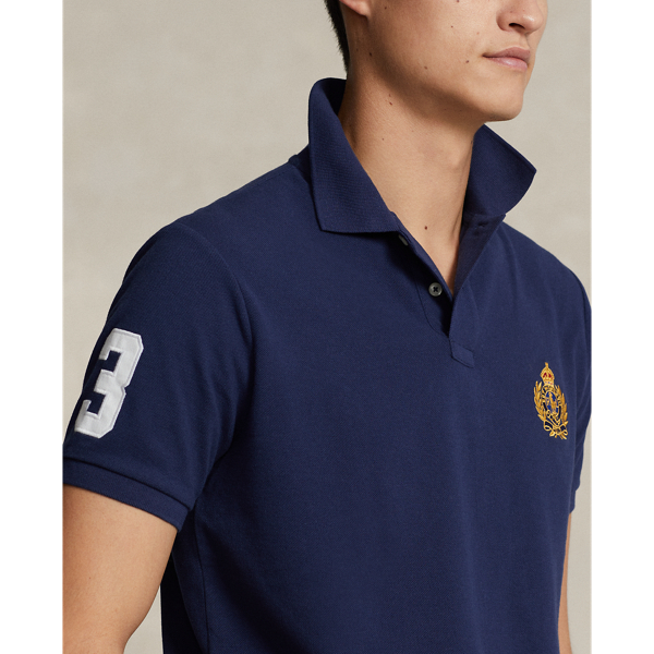 Classic Fit Triple-Pony Mesh Polo Shirt