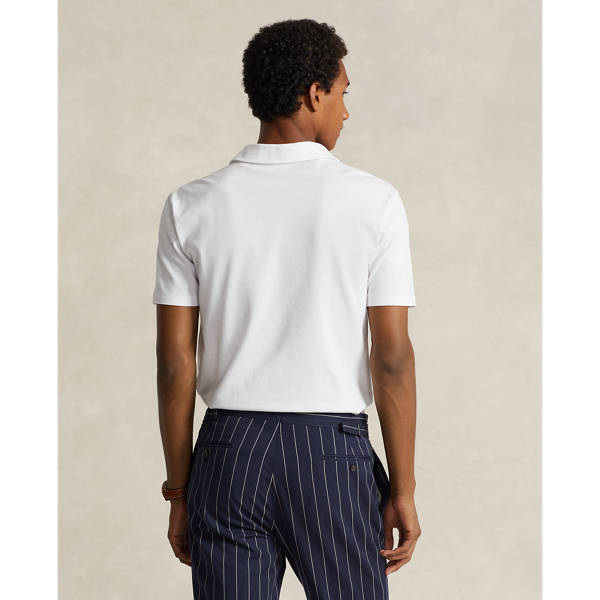 Classic-Fit Poloshirt aus Stretchpiqu&eacute; Polo Ralph Lauren in Wei&szlig; 5