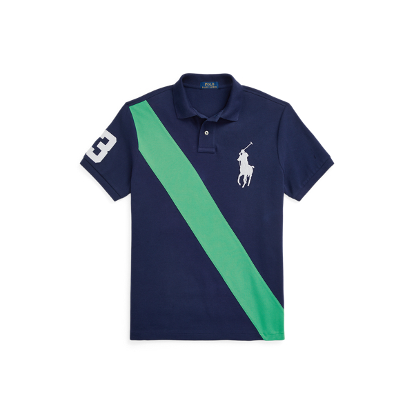 Blue big pony polo shirt hotsell