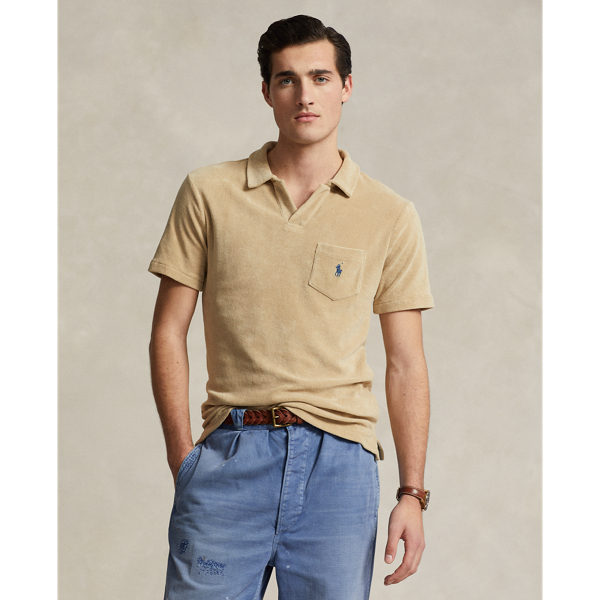 ★★POLO RALPH LAUREN★★ Custom Slim Fit Terry Polo Shirt B Terry Polo Shirt