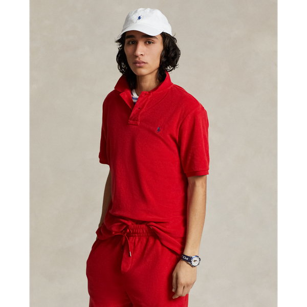 RL 2000 RED Classic Fit Terry Polo Shirt Polo Ralph Lauren 1